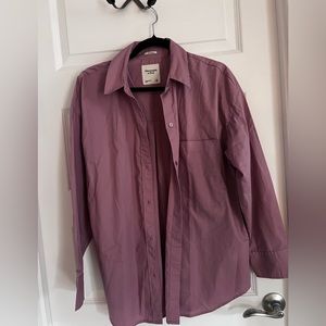 Abercrombie & Fitch oversized button down shirt medium